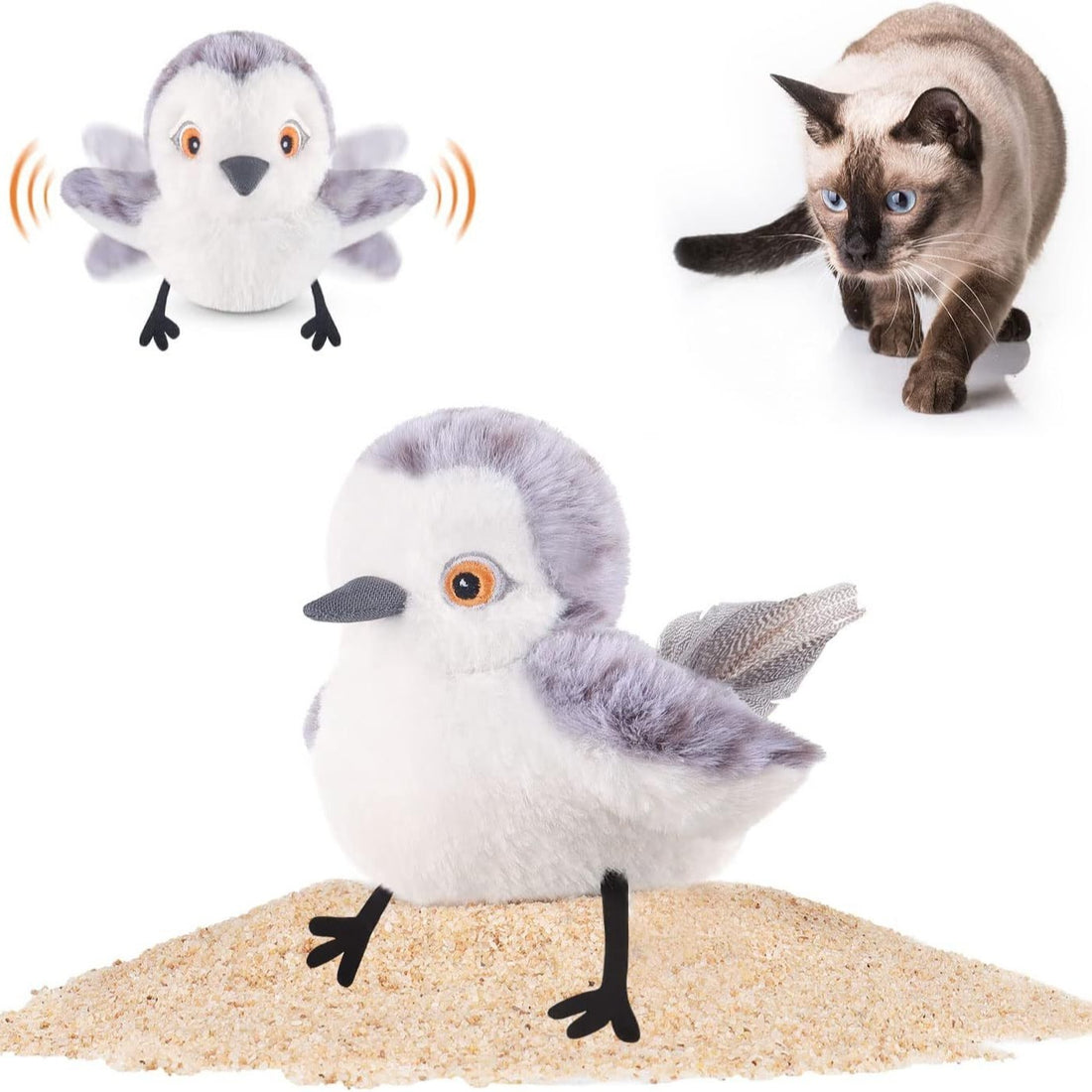 Interactive Cat Plush Toys For Indoor