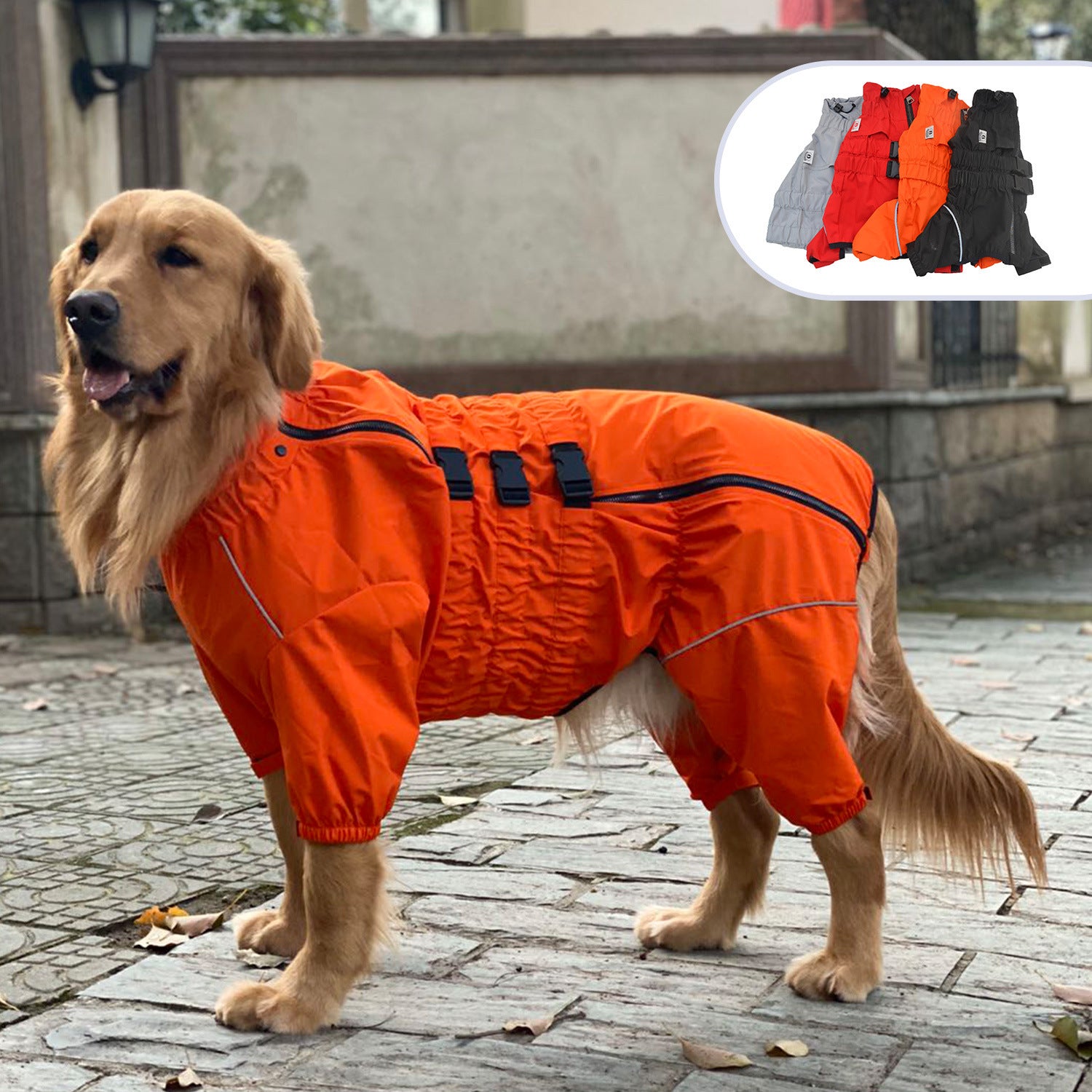 Four-legged Dog Outdoor Clothing Raincoat
