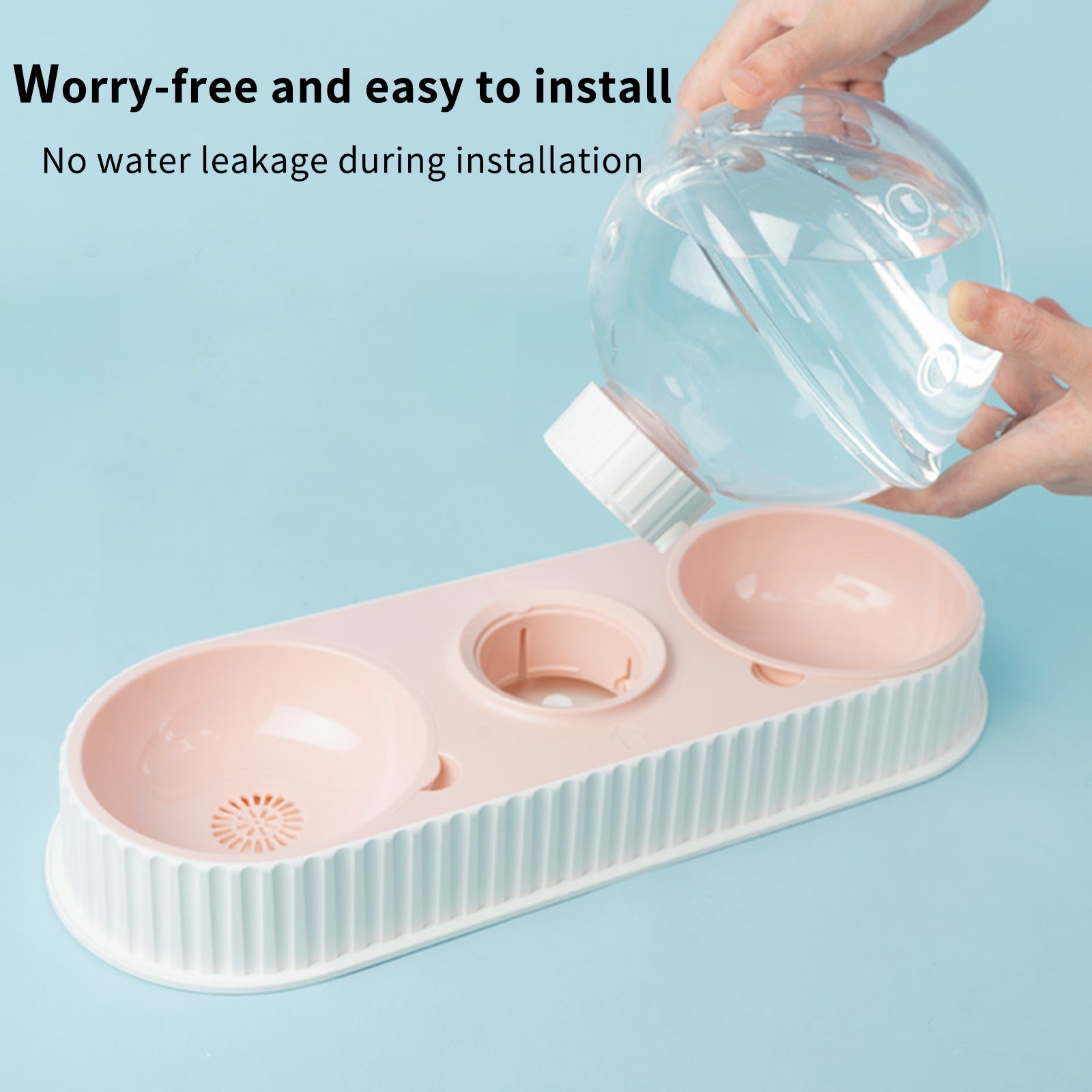 Plastic Pet Feeding Drinkers Cat Dog