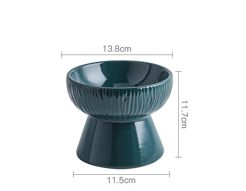 Pet High Bowl Cat Food Bowl