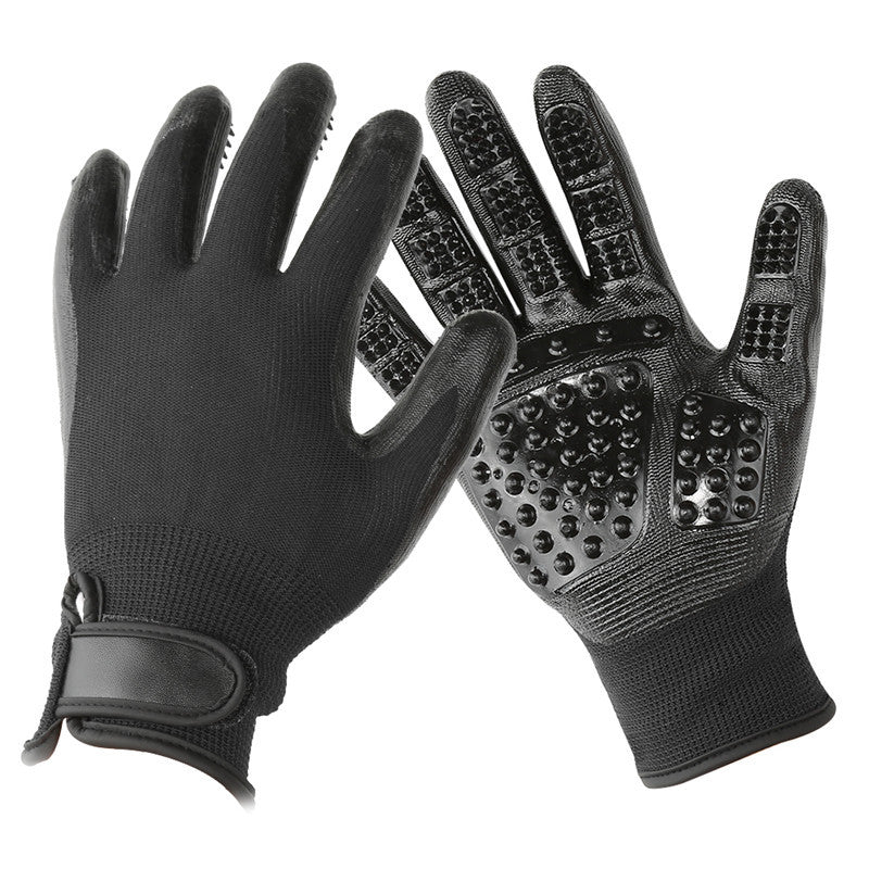 Pet Hair Grooming Glove Cats Soft Rubber Pet