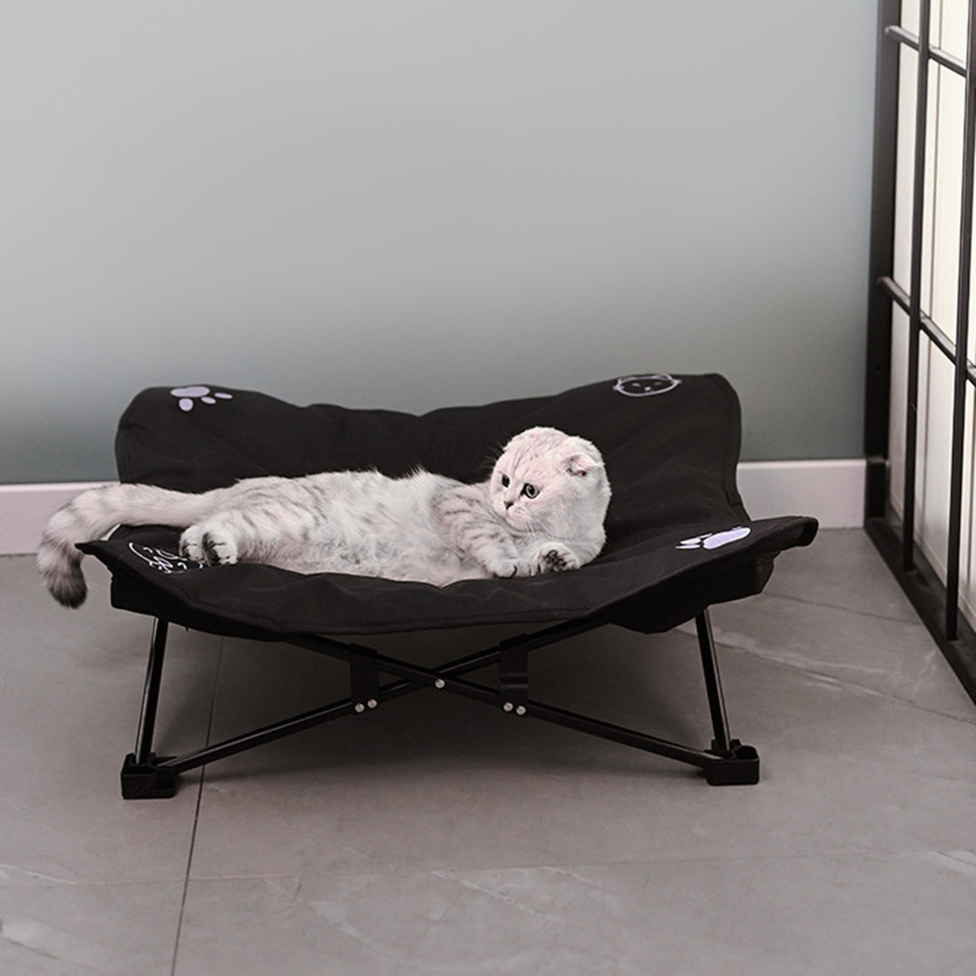 Outdoor washable pet folding bed