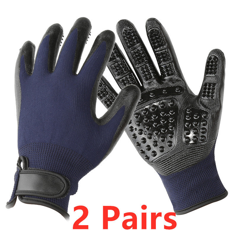 Pet Hair Grooming Glove Cats Soft Rubber Pet