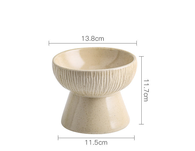 Pet High Bowl Cat Food Bowl