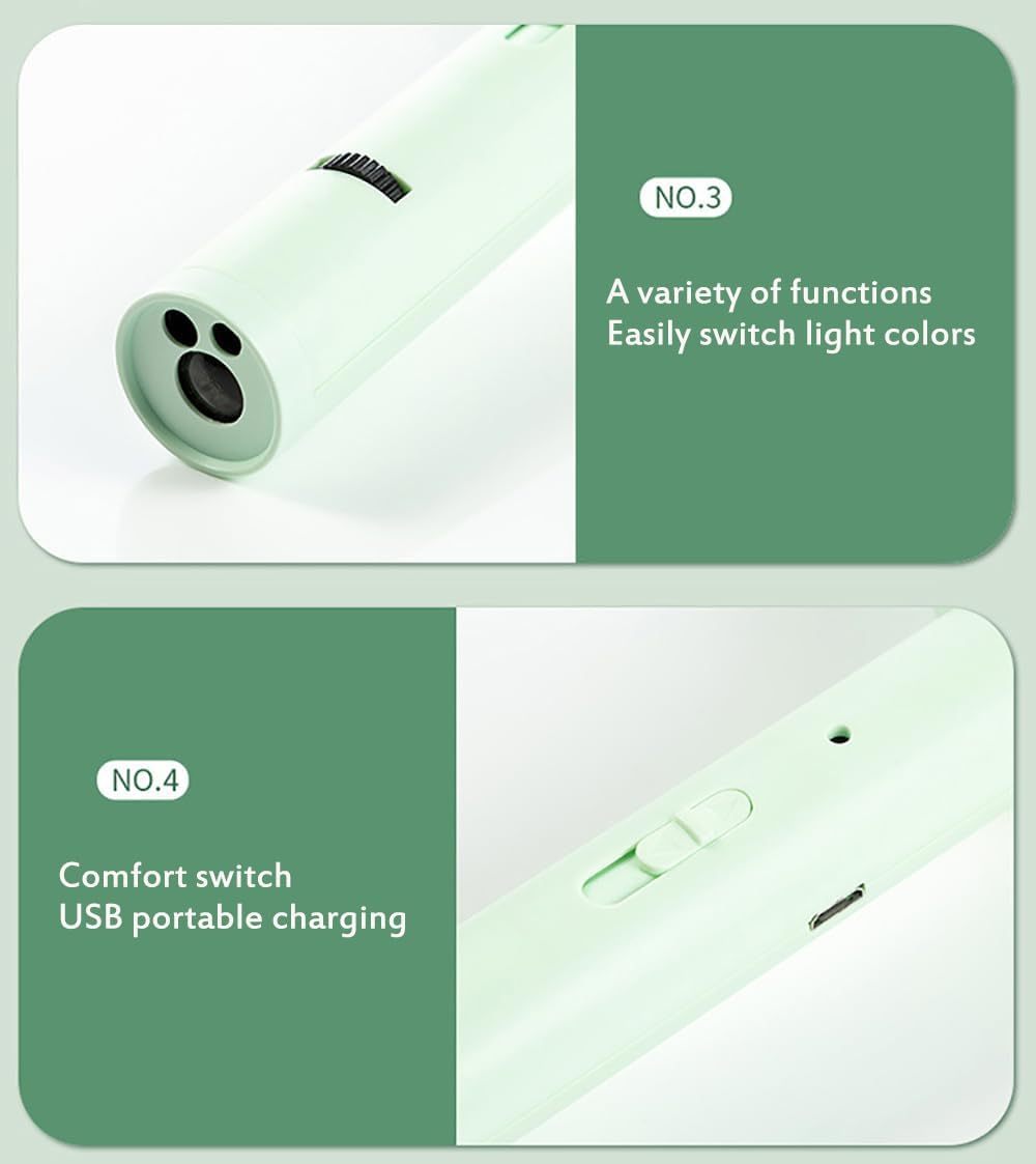 Retractable Cat-Teasing Wand Pet Grooming