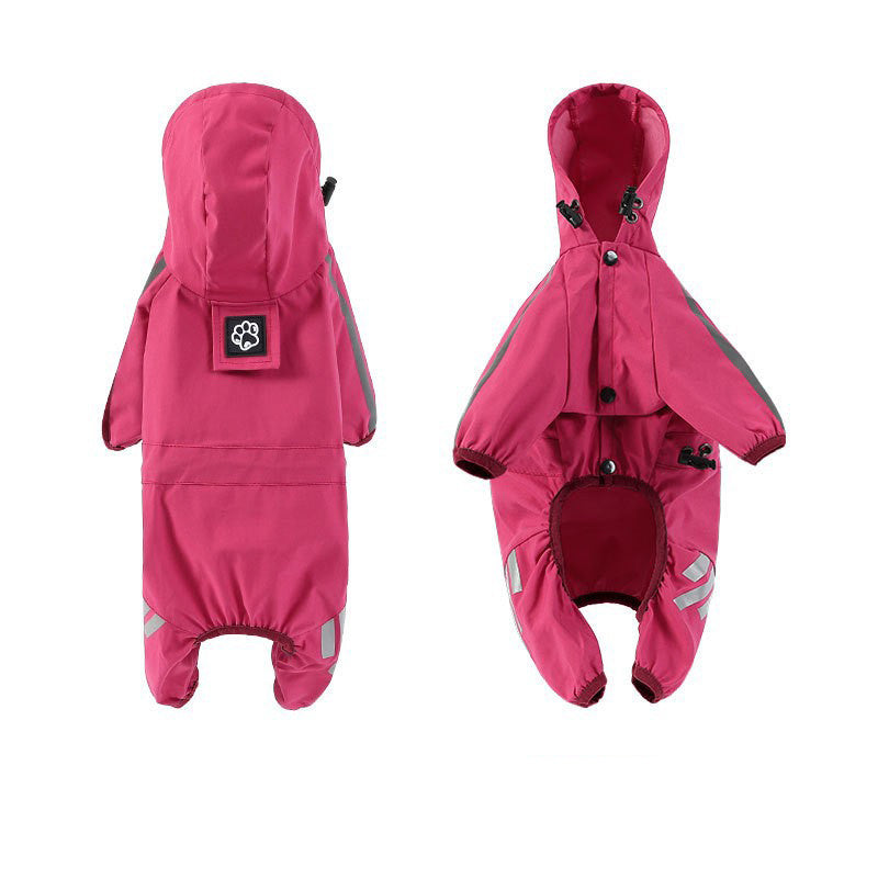 Pet Raincoat Four-legged Raincoat