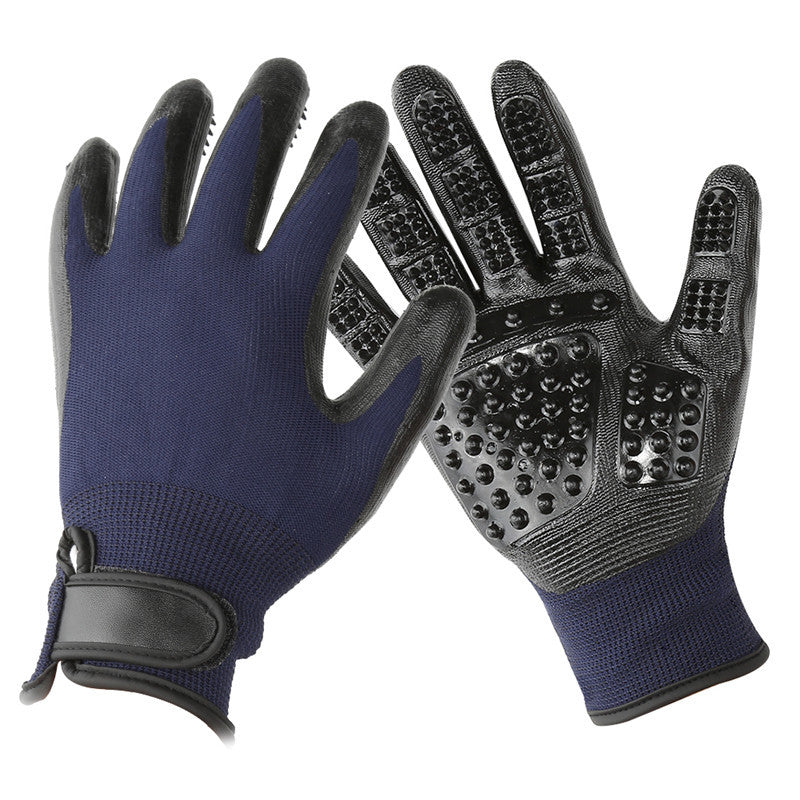 Pet Hair Grooming Glove Cats Soft Rubber Pet