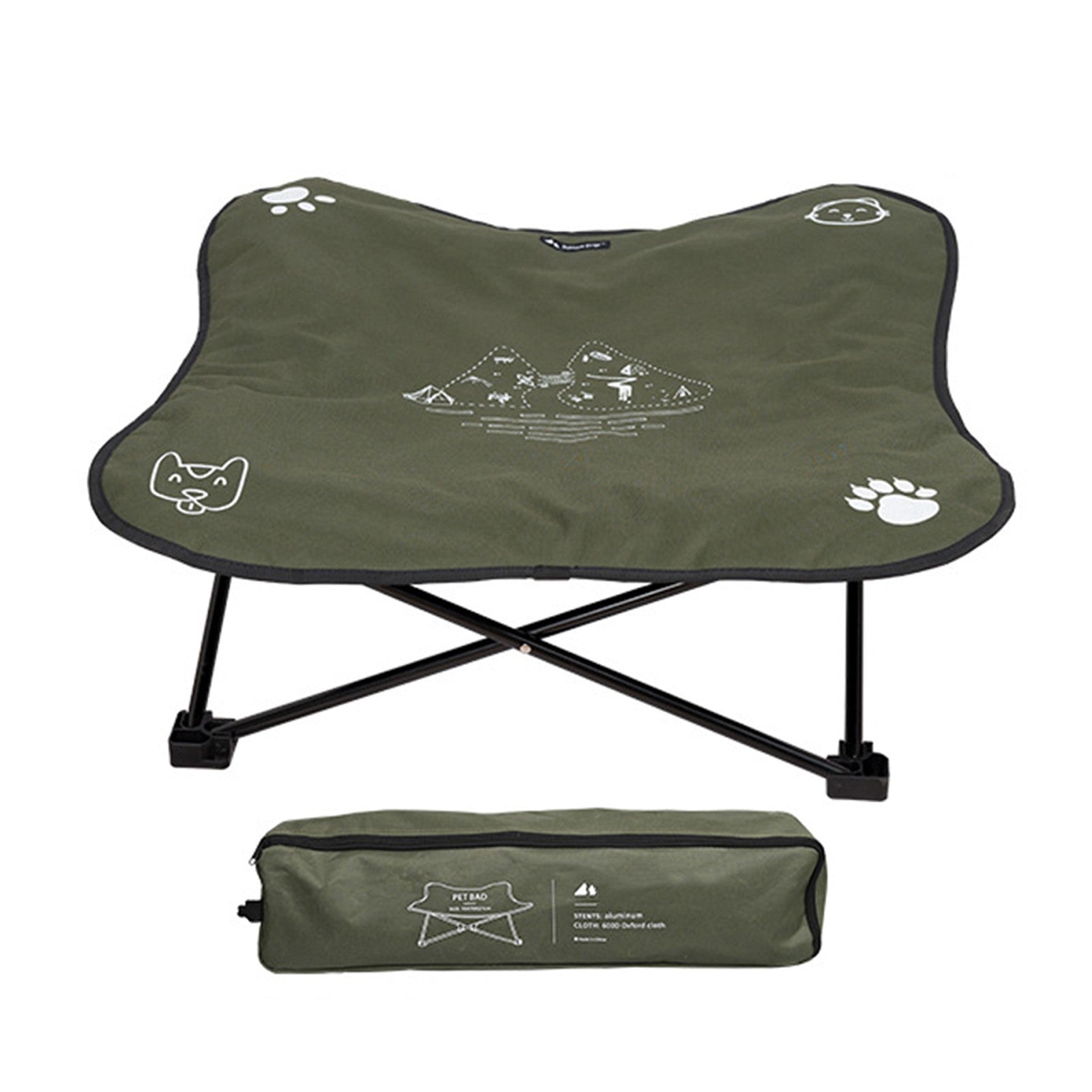 Outdoor washable pet folding bed
