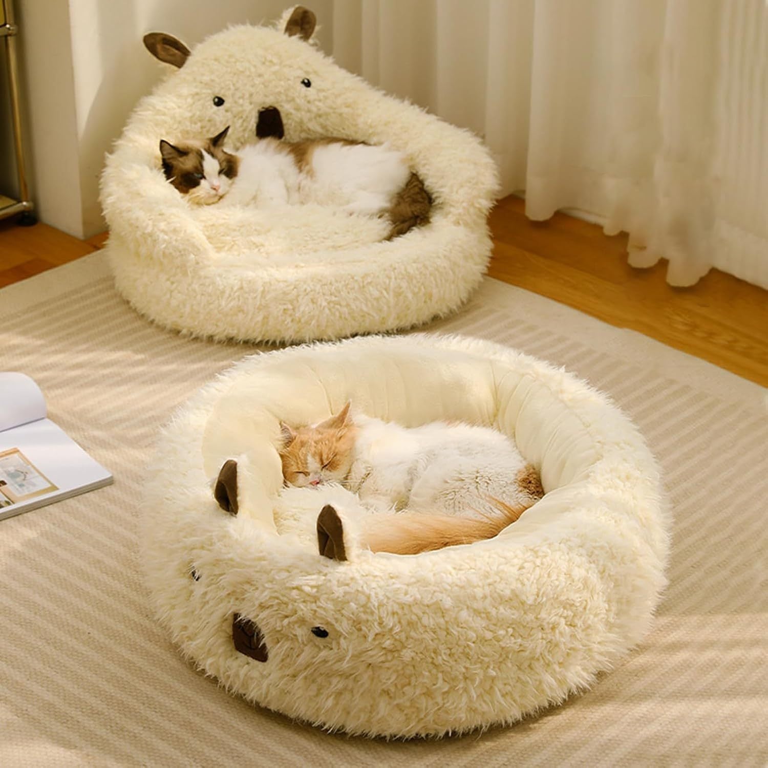 Cut Alpaca Pet Bed For Small Medium Large Dogs