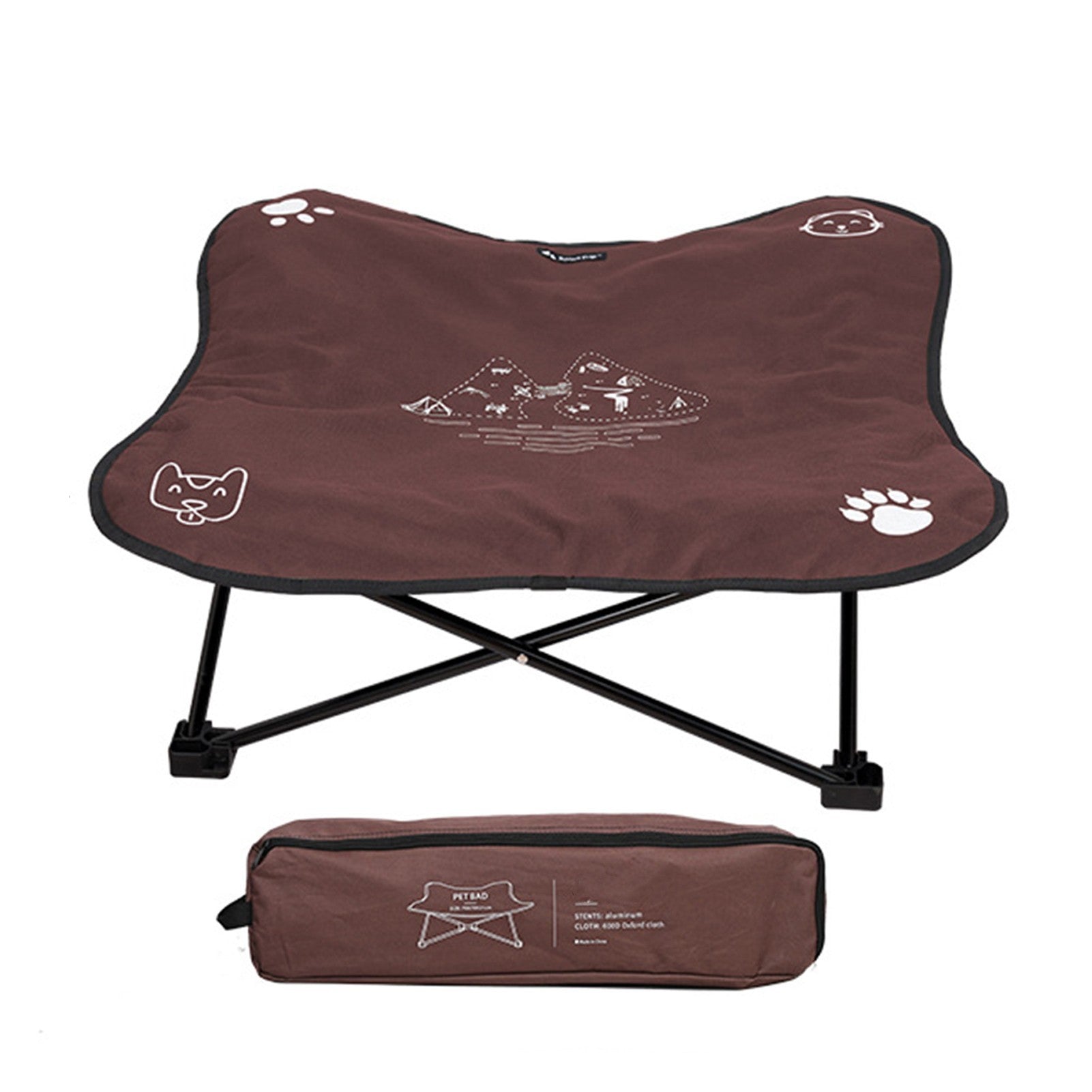 Outdoor washable pet folding bed