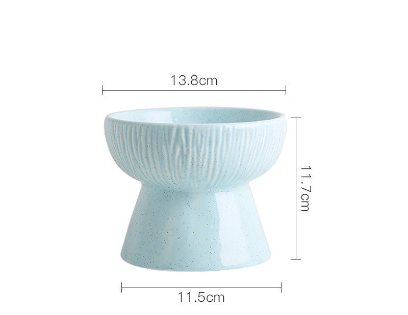 Pet High Bowl Cat Food Bowl