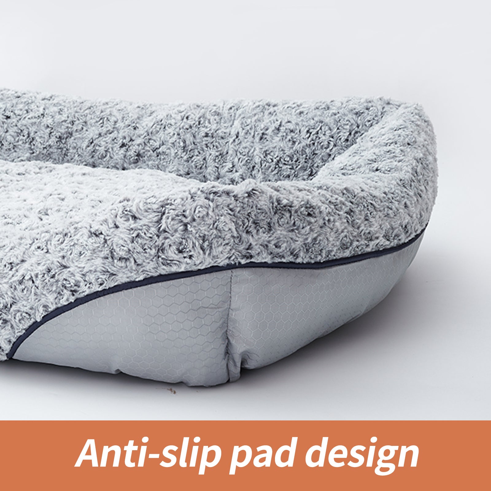 Swirl Rose Velvet Dog Beds For Small