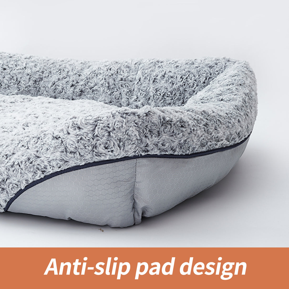 Swirl Rose Velvet Dog Beds For Small