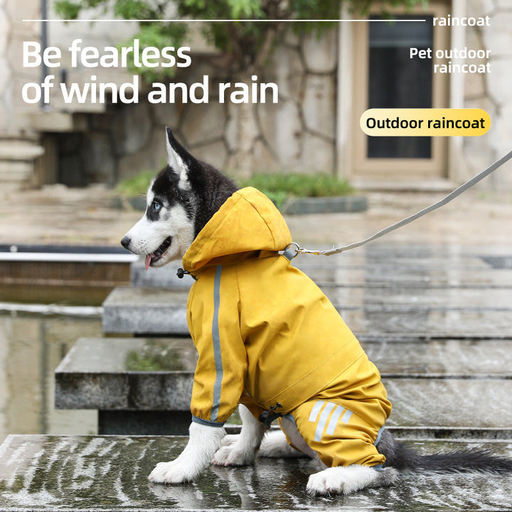 Pet Raincoat Four-legged Raincoat