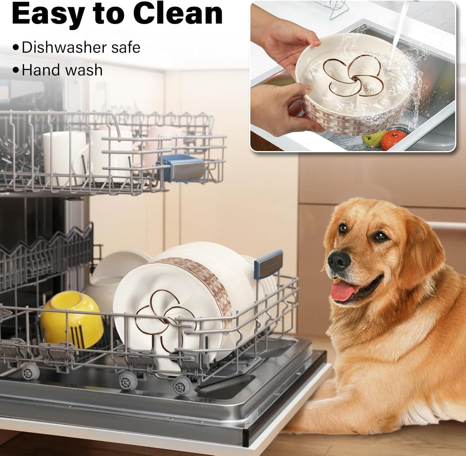 Ceramic Slow Feeder Dog Bowl Slow Feeder