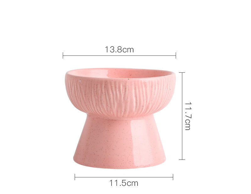 Pet High Bowl Cat Food Bowl