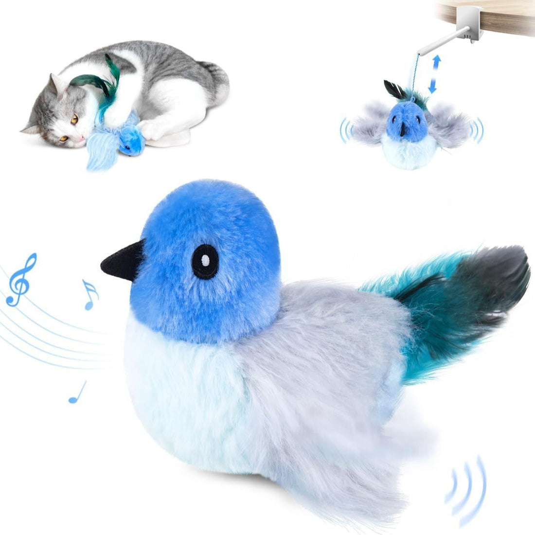 Interactive Cat Plush Toys For Indoor